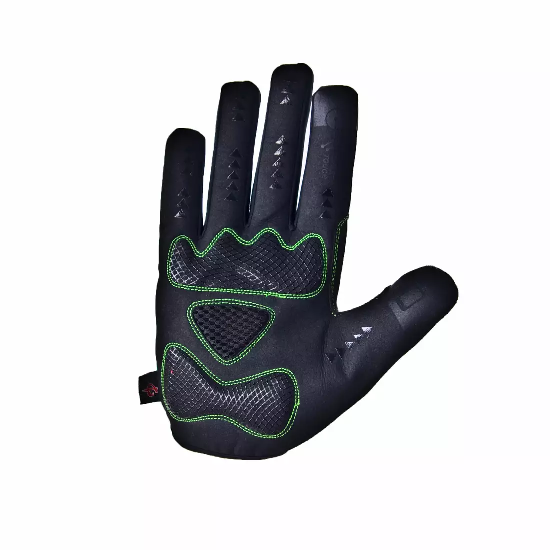 Zimné cyklistické rukavice DEKO ROST čierno-fluor zelené DKWG-0715-006A