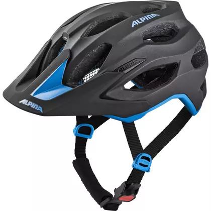 ALPINA CARAPAX 2.0 cyklistická prilba čierna a modrá 