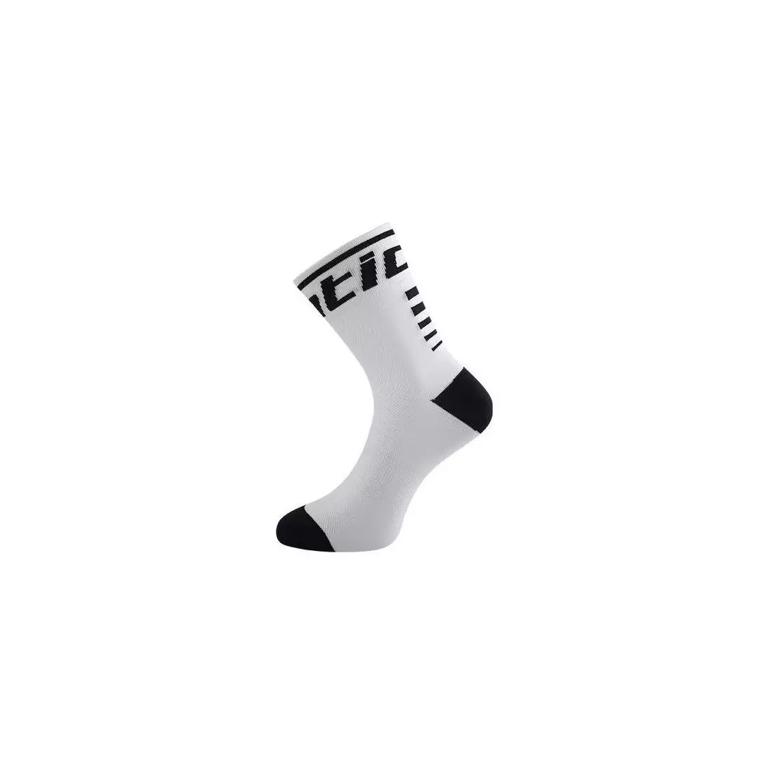 Cyklistické ponožky SANTIC bielo-čierne 6C09054W