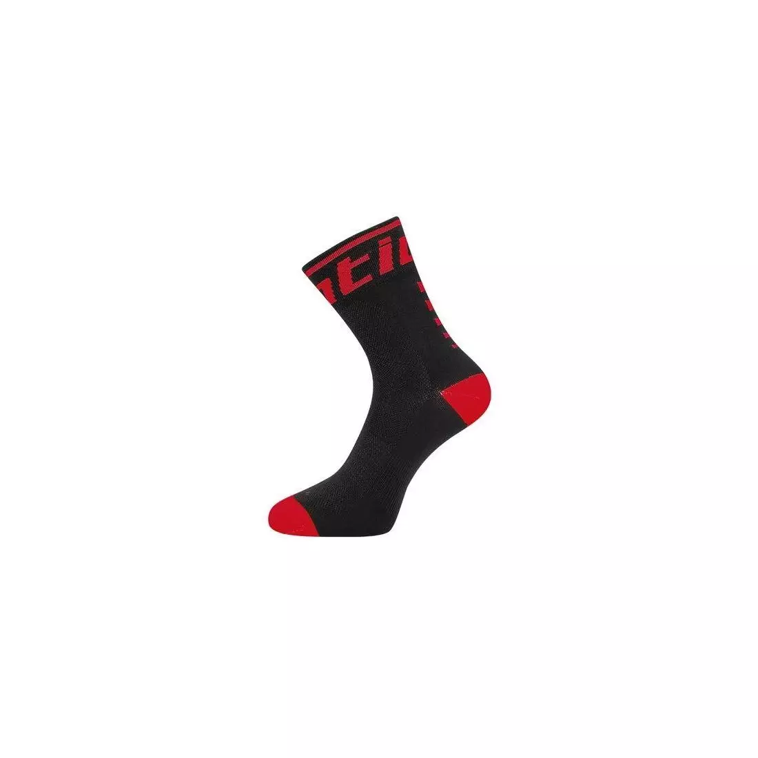 Cyklistické ponožky SANTIC čierno-červené 6C09054H