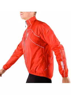 DEKO J1 nepremokavá cyklistická bunda, červená