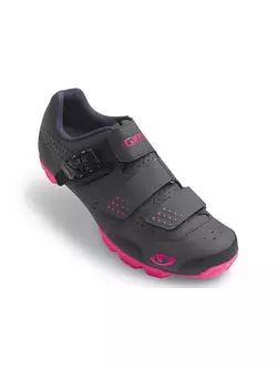 Dámska cyklistická obuv MTB GIRO MANTA R dark shadow bright pink 