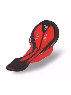 FDX 1460 pánske zateplené cyklistické nohavice Čierna a červená