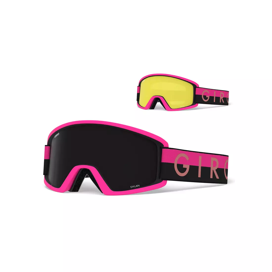Lyžiarske / snowboardové okuliare GIRO DYLAN BLACK PINK THROWBACK GR-7094554