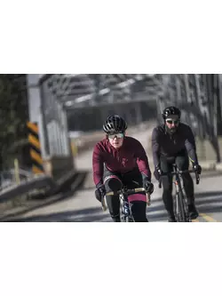 ROGELLI W2 dámska softshellová cyklistická bunda nezateplená bordová 010.040 