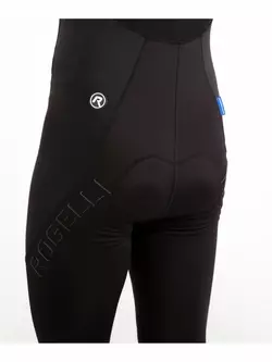 Rogelli FOCUS nezateplené cyklistické nohavice so šľapkami s gélovou vložkou čierne 002.205