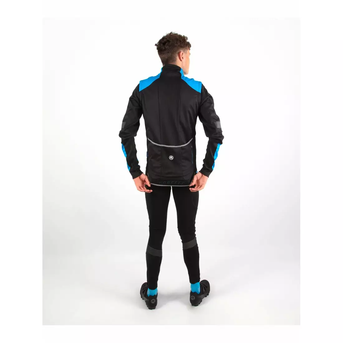 Rogelli STEALTH nezateplené cyklistické nohavice so šľapkami, Gélová stielka, modrá 002.354