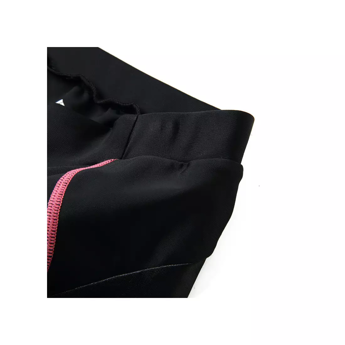 SANTIC L8C05097P Dámske cyklistické šortky čiernej a ružovej farby