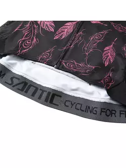 SANTIC dámsky cyklistický dres čierny L8C02134