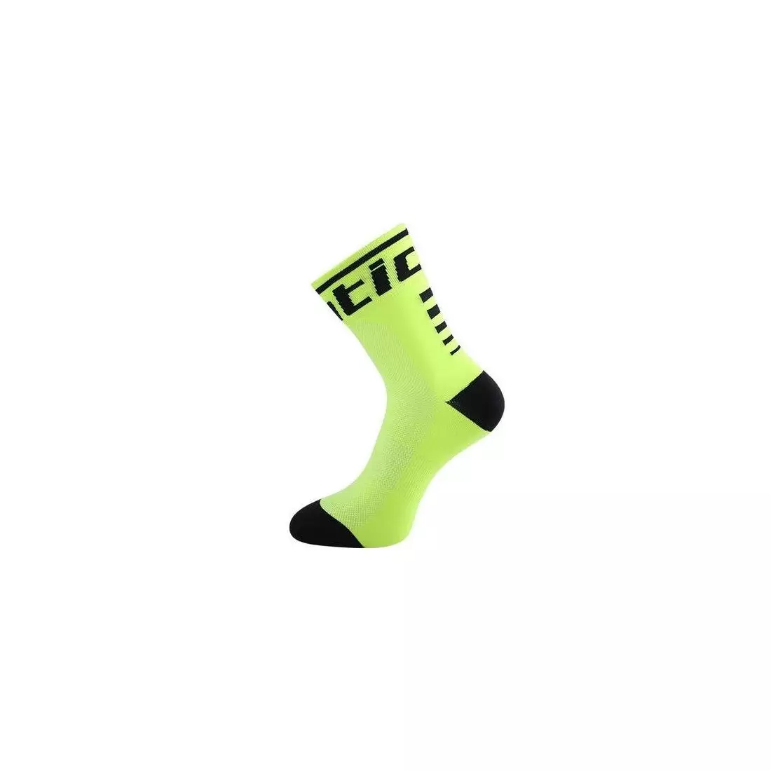 SANTIC fluoro-čierne cyklistické ponožky 6C09054V