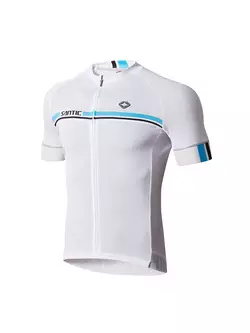 SANTIC pánsky cyklistický dres biely WM7C02107W