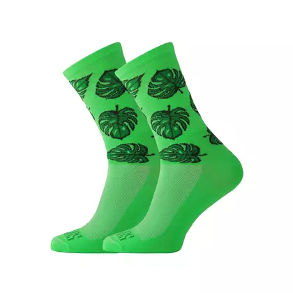 SUPPORTSPORT ponožky GREEN MONSTERA