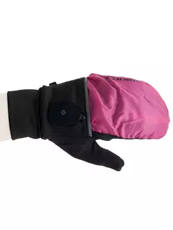 VIKING zimné rukavice, LED, puzdro VERMONT 140/20/0011/42 ružovo-čierne
