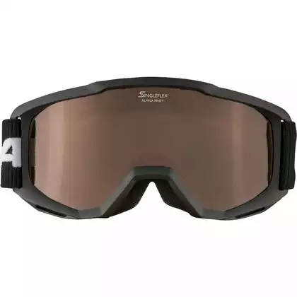 Lyžiarske / snowboardové okuliare ALPINA JUNIOR PINEY BLACK A7268431