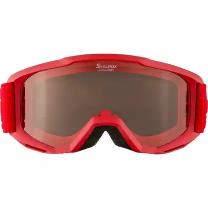 Lyžiarske / snowboardové okuliare ALPINA JUNIOR PINEY RED A7268451