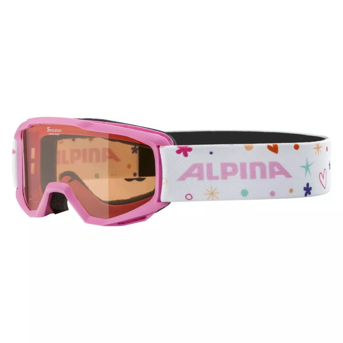 Lyžiarske / snowboardové okuliare ALPINA JUNIOR PINEY ROSE-ROSE A7268458
