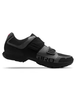 Pánska turistická obuv na bicykel GIRO BERM dark shadow black 