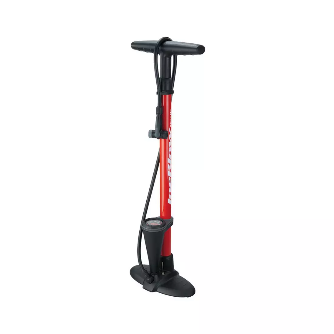 TOPEAK podlahová pumpa na bicykel joe blow hp červená T-TJB-M2R