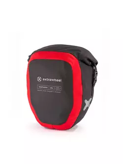EXTRAWHEEL zadné cyklistické kufre wayfarer black/red 2x25L polyester E0079