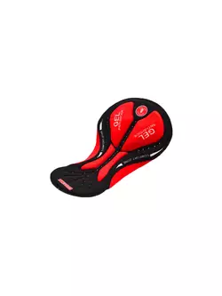 WOSAWE BL106 zateplené cyklistické nohavice s postrojom, čierno-červená gélová vložka