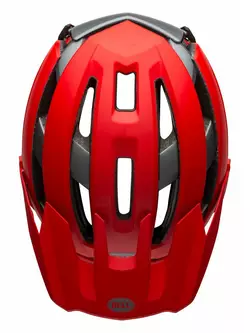 BELL SUPER AIR R MIPS SPHERICAL celotvárová cyklistická prilba, matte gloss red gray