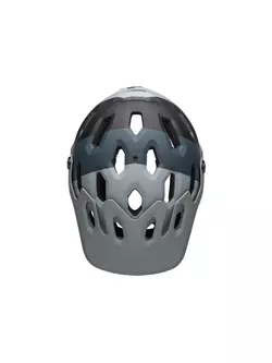 Cyklistická prilba full face, odnímateľná čeľusť BELL SUPER 3R MIPS downdraft matte gray gunmetal