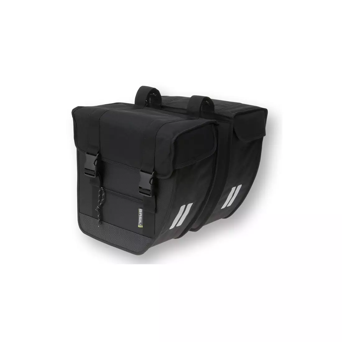 Dvojitý mestský kufrík BASIL TOUR XL 40L, zapínanie na ramienka, vodeodolný polyester, čierna BAS-17016
