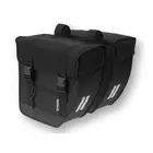 Dvojitý mestský kufrík BASIL TOUR XL 40L, zapínanie na ramienka, vodeodolný polyester, čierna BAS-17016