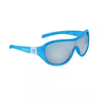 FORCE POKEY Detské cyklistické okuliare modré a biele 90955