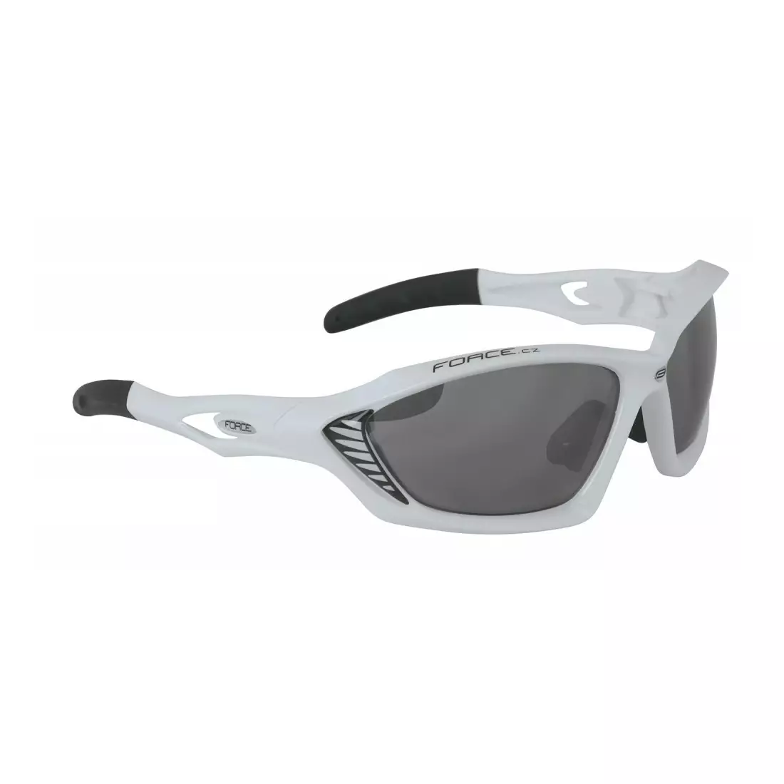FORCE cyklistické / športové okuliare MAX čierna a biela 90982