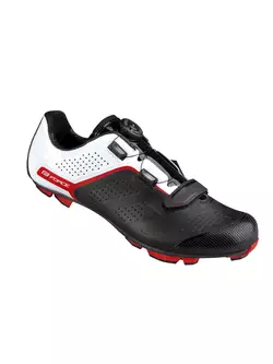 FORCE cyklistické topánky MTB DEVIL PRO CARBON čierna a biela 94004