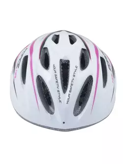 FORCE dámska cyklistická prilba Hal, ružovo-biela, 902489