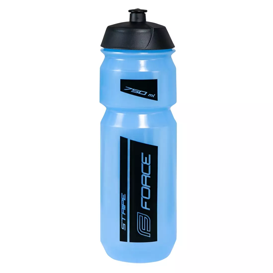 FORCE fľaša na vodu s bicyklom stripe 0,75l modro-čierna 251983