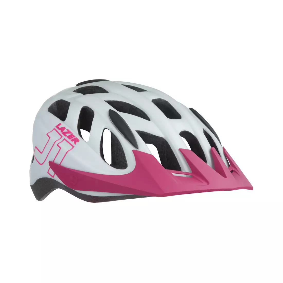 LAZER detská/juniorská cyklistická prilba j1 matte white pink BLC2197885185