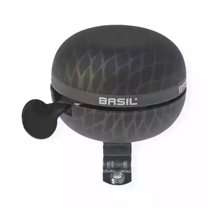 BASIL NOIR BELL Zvonček na bicykel 60mm, black metallic 