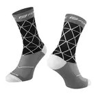FORCE EVOKE vysoké športové ponožky čierna a sivá 9009118