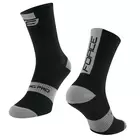 FORCE LONG PRO Ponožky, čierne a šedé 9009052