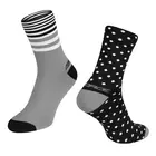 FORCE SPOT Športové ponožky čierna a sivá 9009084