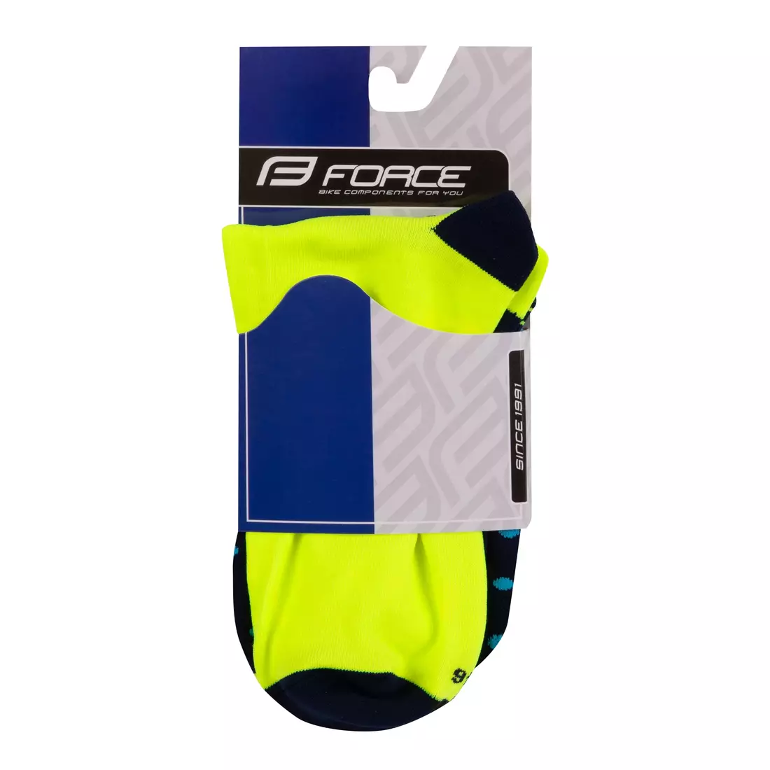 FORCE SPOT Športové ponožky modro-fluór 9009088