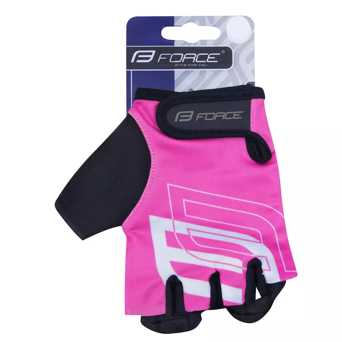 FORCE dámske cyklistické rukavice sport pink 905575-L