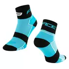 FORCE nízke cyklistické ponožky sport 3 modro-čierna 9009013