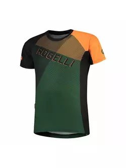 ROGELLI Adventure 060.113 pánsky cyklistický dres MTB zeleno-čierno-oranžová
