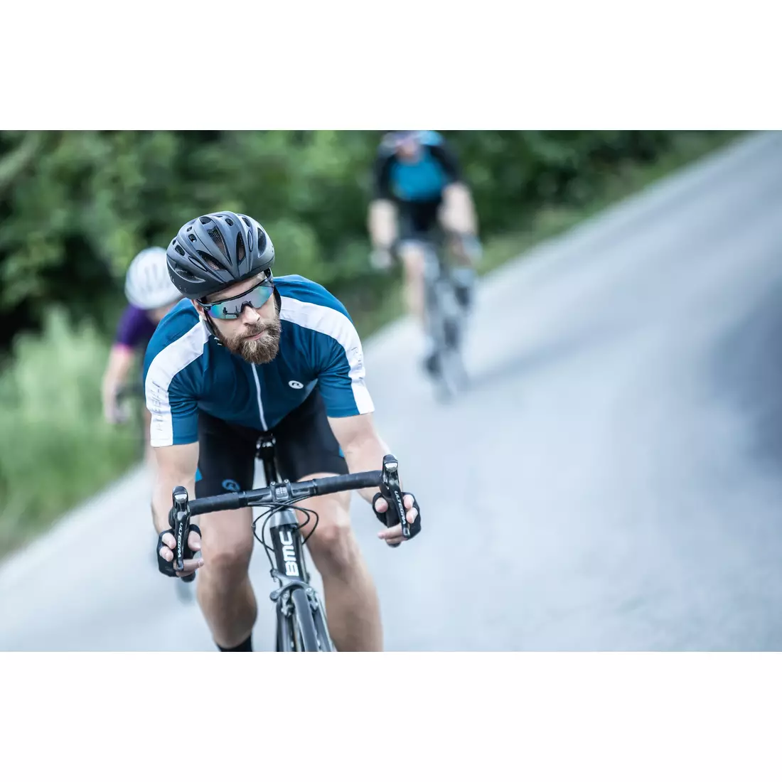 ROGELLI EXPLORE pánsky cyklistický dres, Modrá