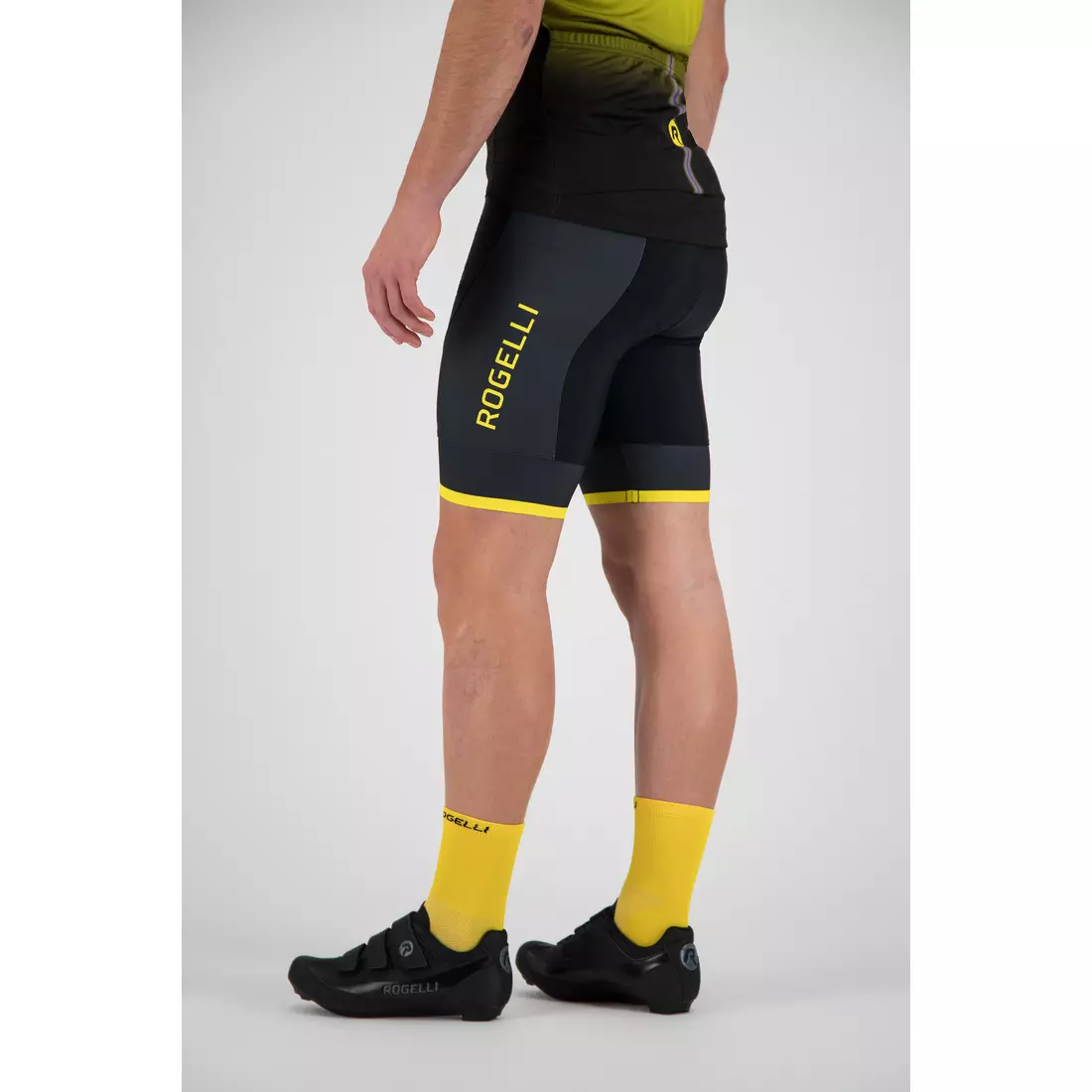ROGELLI Fuse šortky so šľapkami Čierna/žltá 002.234