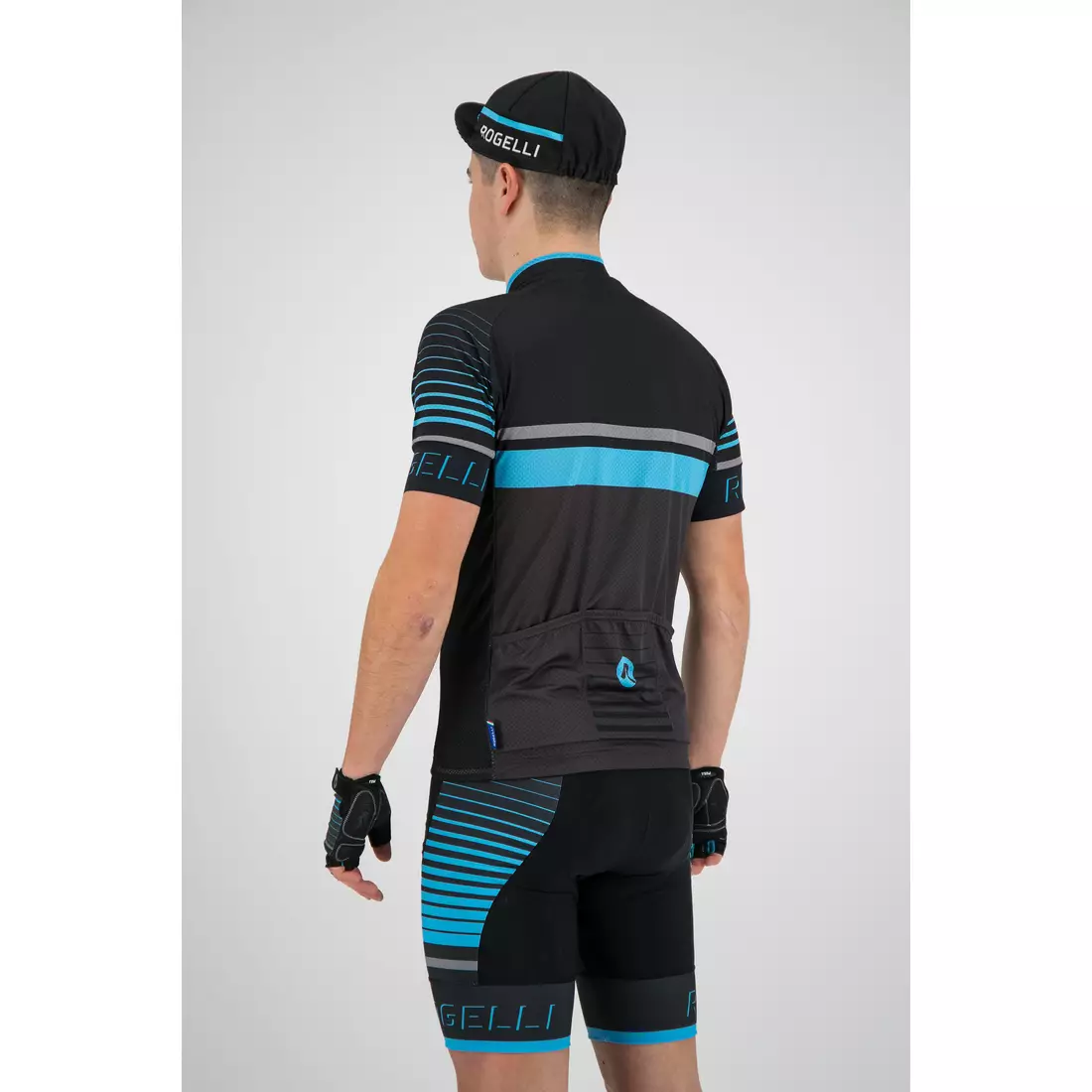 ROGELLI HERO 001.262 pánsky cyklistický dres šedo-čierno-modrý