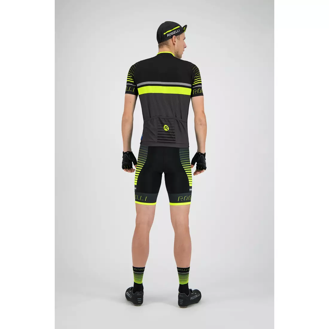 ROGELLI Hero pánsky cyklistický dres sivý / fluór 001.261