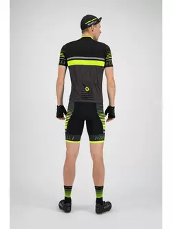 ROGELLI Hero pánsky cyklistický dres sivý / fluór 001.261