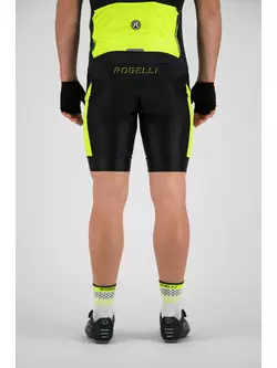 ROGELLI TYRO 002.226 pánske cyklistické šortky so šľapkami čierna-fluor 