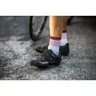 Rogelli HAPPY DOTS RCS-12 cyklistické ponožky 007.146 Biela/červená