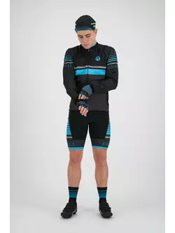 Rogelli HERO 001.266 Pánsky cyklistický dres sivý / čierny / modrý